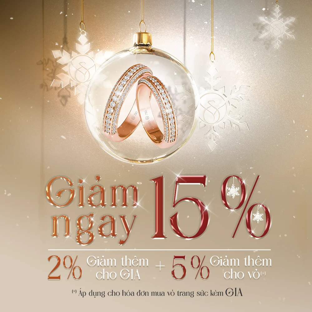 Giảm ngay 15% khi mua nhẫn cưới tại Tierra